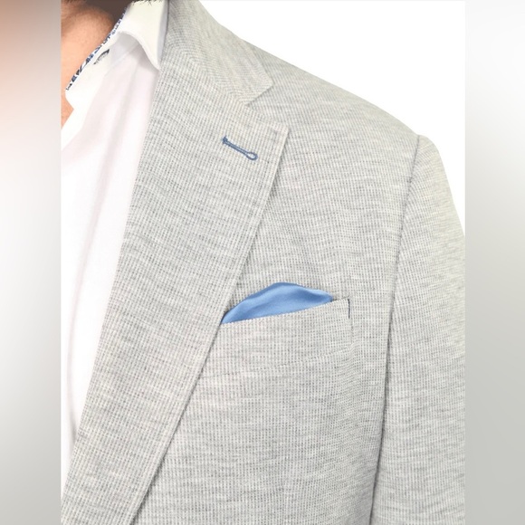 7 DOWNIE ST Voyager Grey Knit Sport Coat in Grey Size 44R NWOT - Picture 11 of 12